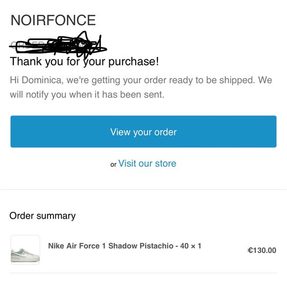 Nike Air Force 1 pistachio shadow Sneakers - White and Green - Picture 8 of 8